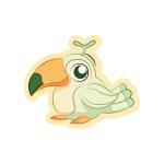 Toucantaloupe Sticker