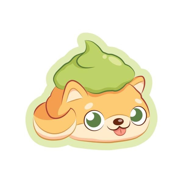 Coco Pup (Matcha) Sticker picture