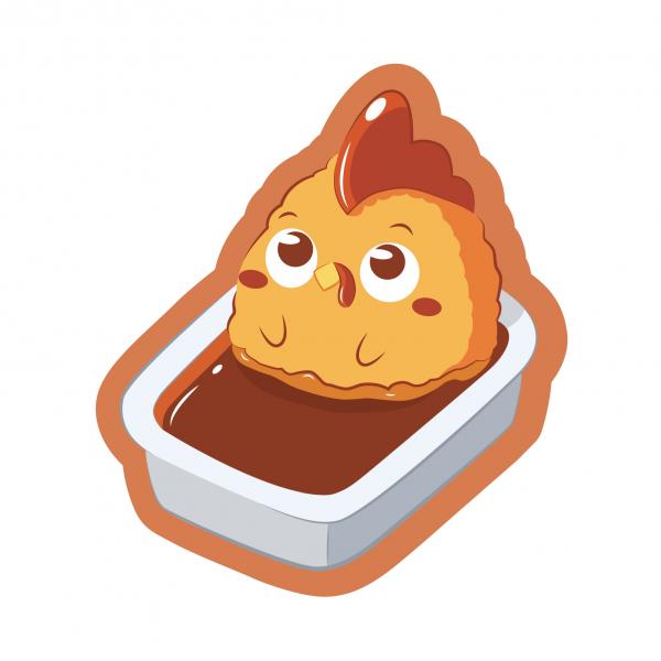 Chicken Nugget Sticker picture