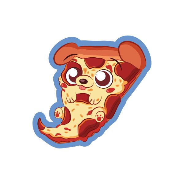 Pupperoni Pizza Sticker