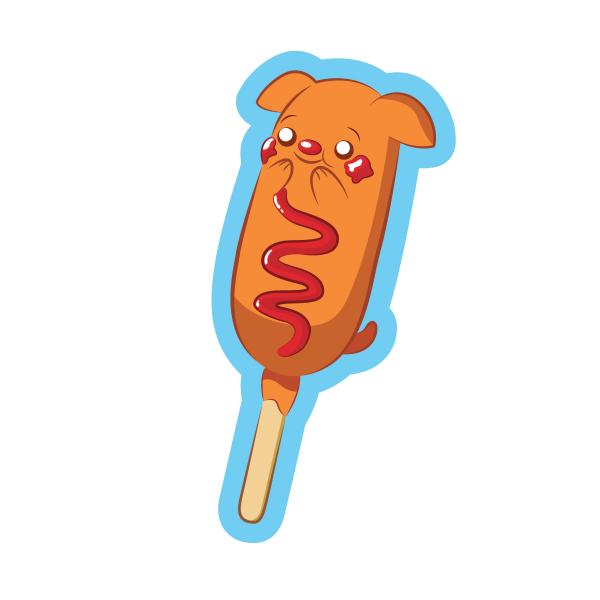 Corn Dog Sticker picture