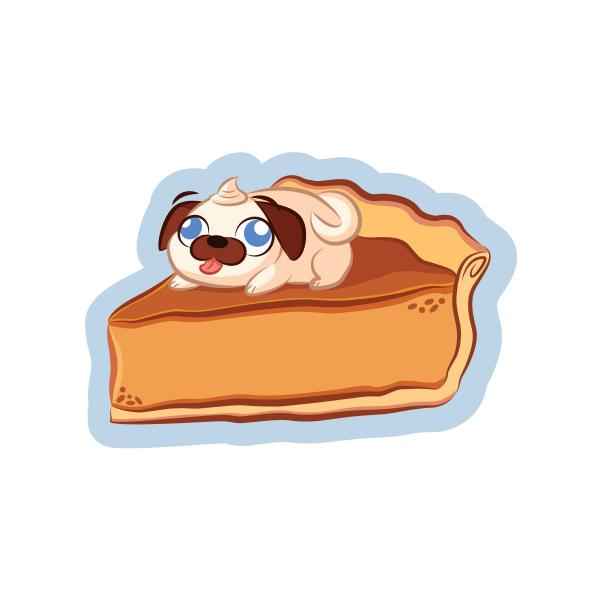 Pugkin Pie Sticker picture