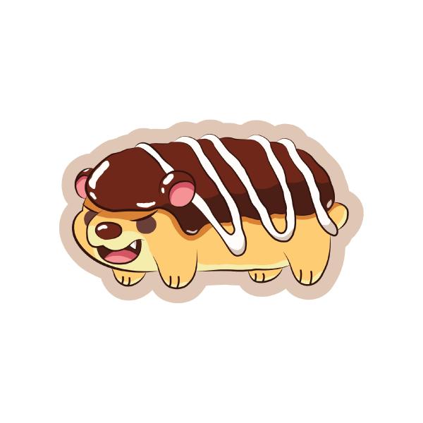 Bear Eclair Sticker