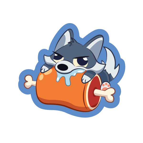 Hangry Pup Sticker