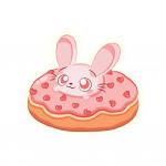 Sakurabbit Donut Sticker