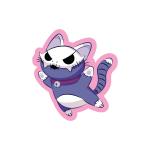 Skelekitten Sticker