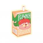 Pupeach Juice Sticker