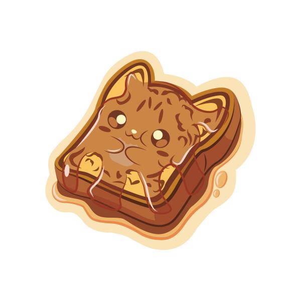 Purrench Toast Sticker picture