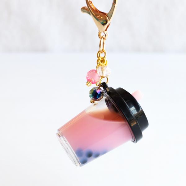 REAL LIQUID - Pink Boba Keychain picture