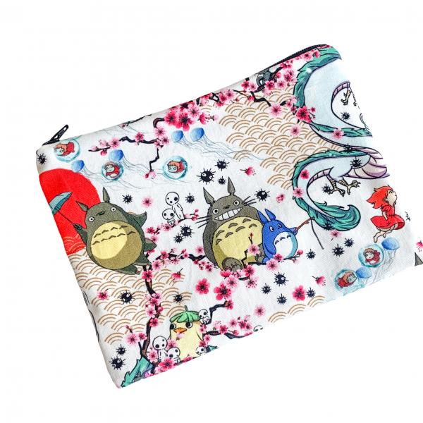 White Totoro Zippered Pouch Bag picture