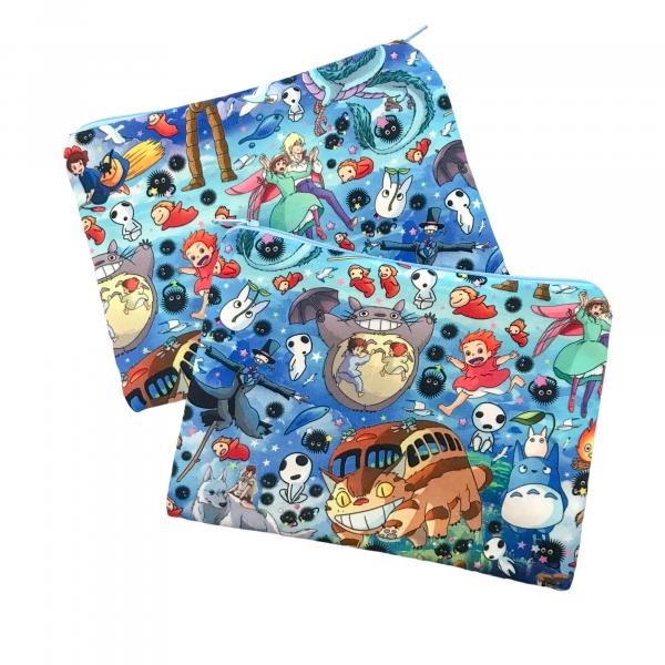 Studio Ghibli Characters Zippered Pouch Bag picture