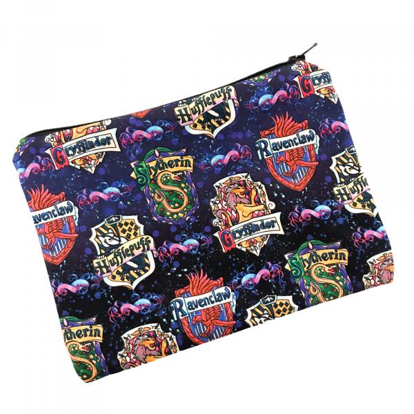 Harry Potter House Crest Zippered Pouch Bag picture