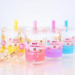 REAL LIQUID - PEACHY PINK Color - Peach Milk Drink Keychain Charm
