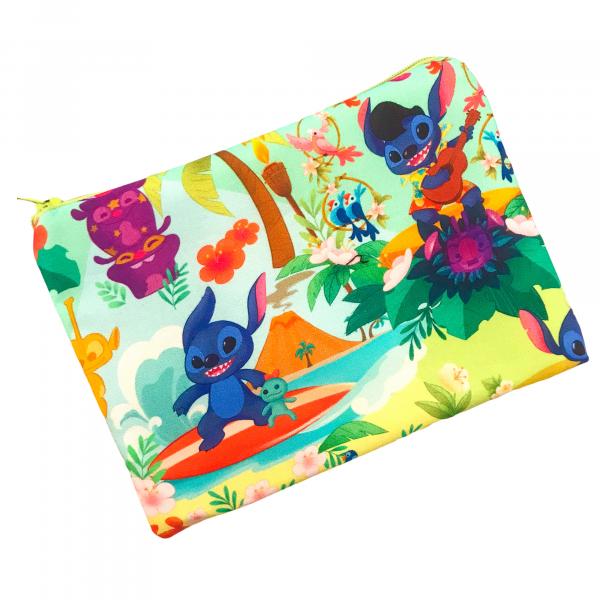 Stitch Tiki Themed Zippered Pouch Bag picture