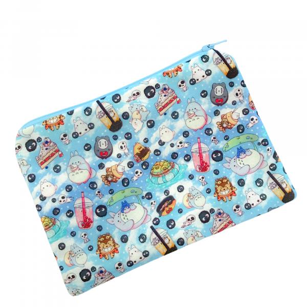 Totoro + Boba Zippered Pouch Bag picture