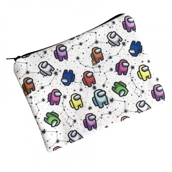Among Us Zippered Pouch Bag