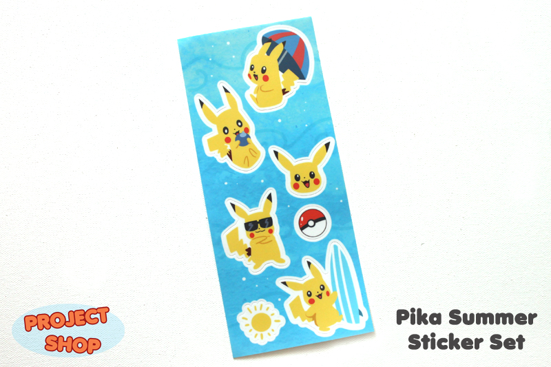 Pokemon Pikachu Summer Sticker Set picture