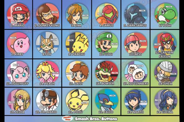 Smash Bros. Ultimate Main Fighter Buttons picture