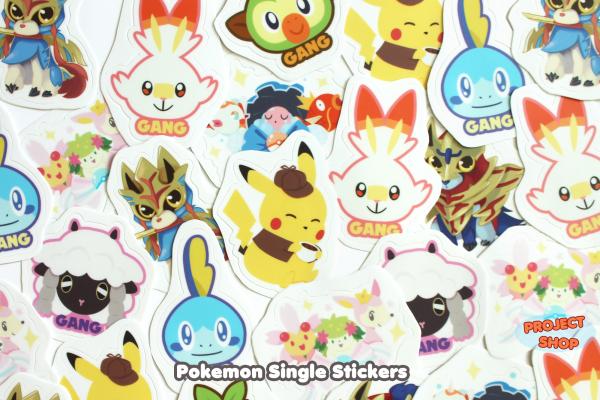 Pokemon Sticker Singles
