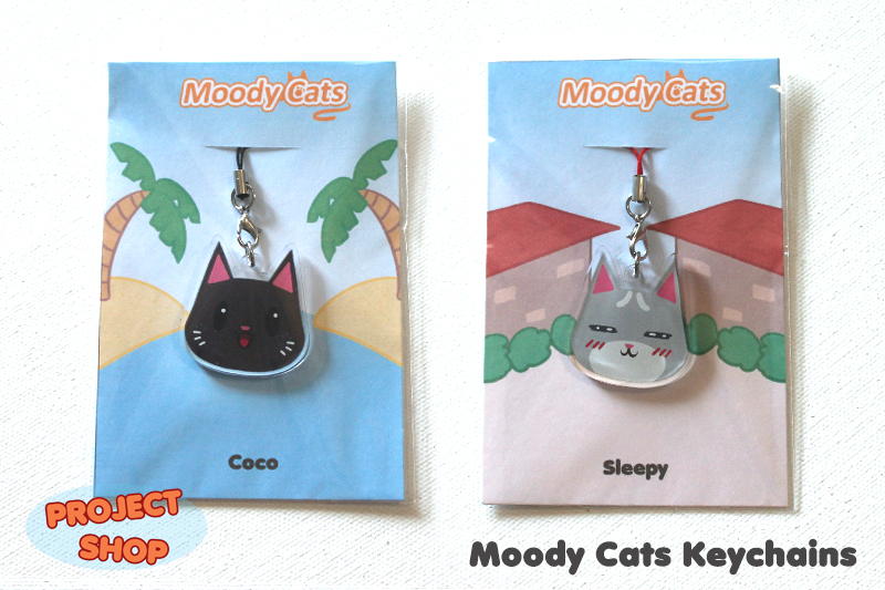 Moody Cat Keychains picture