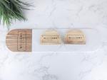 Acacia Cheese Board and Coaster Gift Set