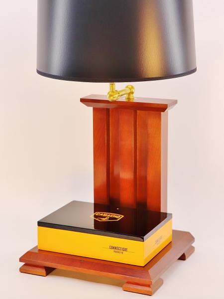 The Original "Gentleman's Pocket Valet" Cigar box Lamp picture