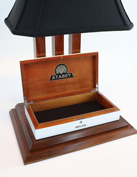 The Original "Gentleman's Pocket Valet" Cigar box Lamp picture