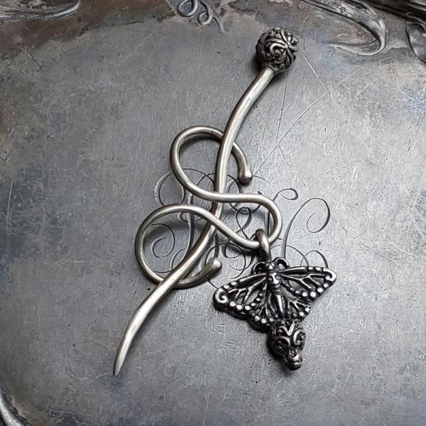 Filigree Charm Lock Shawl Pin picture