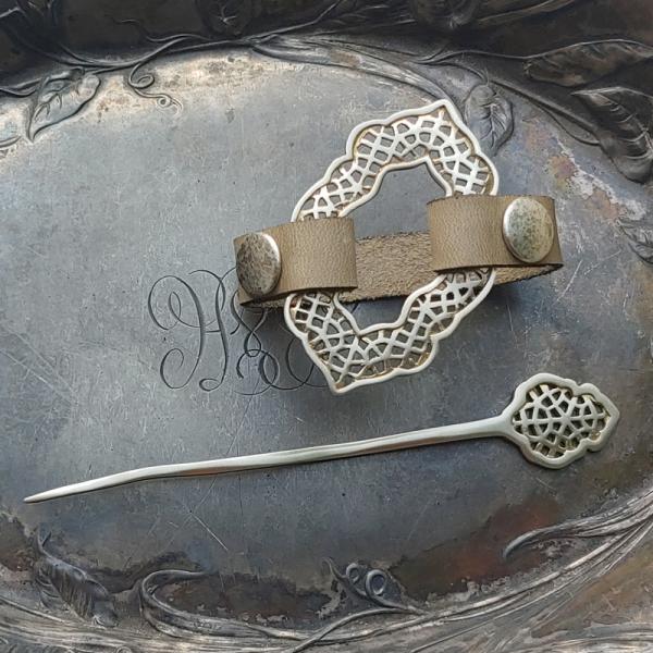 Moroccan Windows Cuff / Shawl Pin picture