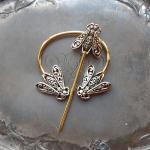 Filigree Honeybee Penannular Brooch