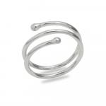 Spiral Trajectory: Playful Coil Wrap Ring