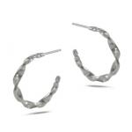 In Orbit: Twist Hoop Earrings