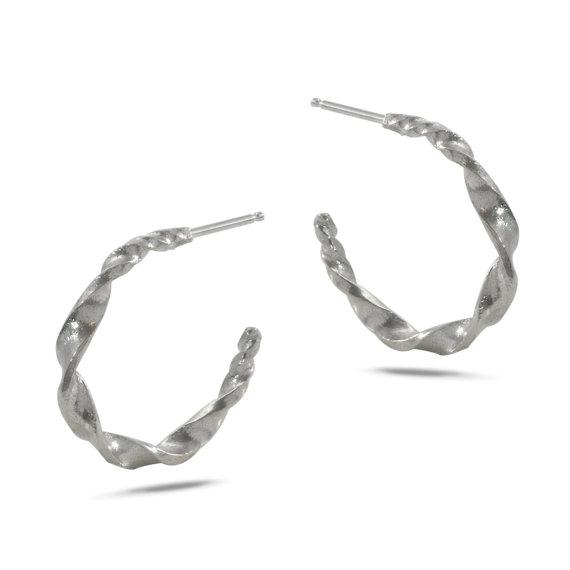 In Orbit: Twist Hoop Earrings picture