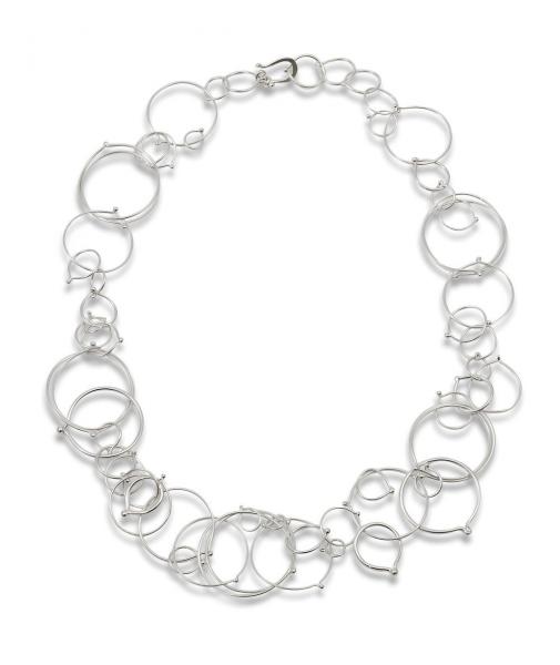 In Orbit: Clustered Loops Necklace picture