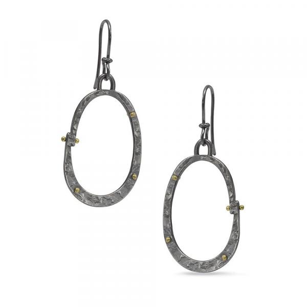 Forged: Rivet/Oval Drop Earrings picture