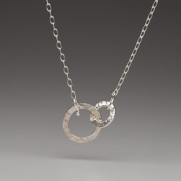 Forged: Double Circle Linked Necklace picture