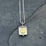 Gilded: Framed Square/Reversible Necklace