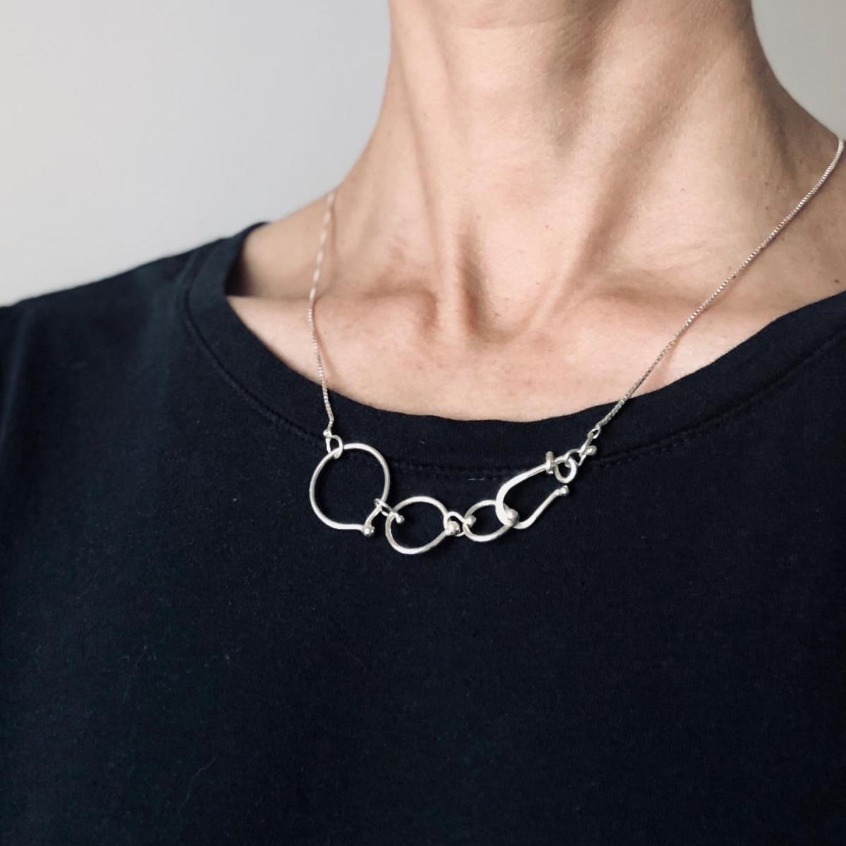 In Orbit: Triple-Loop Clasp Necklace picture