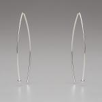 In Orbit: Triangular/Oval Drop Earrings