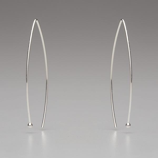 In Orbit: Triangular/Oval Drop Earrings