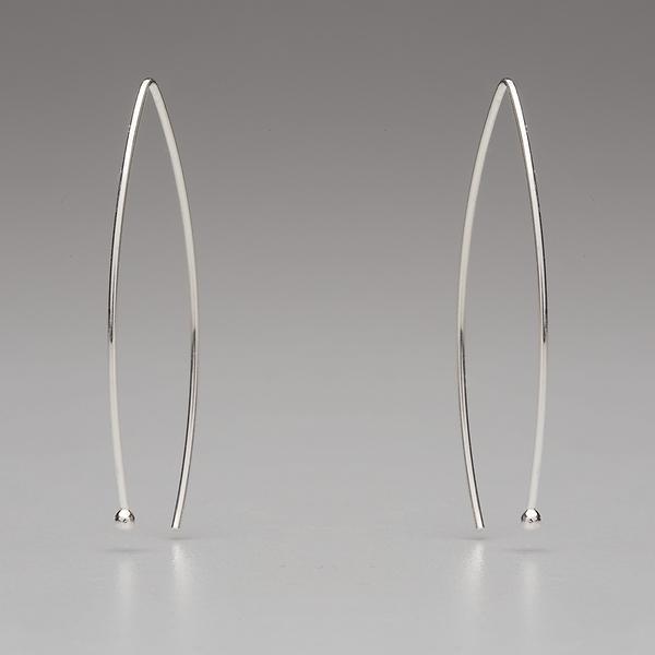 In Orbit: Triangular/Oval Drop Earrings