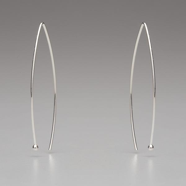 In Orbit: Triangular/Oval Drop Earrings picture