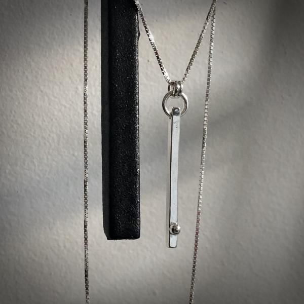 Defined Path: Vertical Bar/Sphere Necklace picture