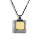 Gilded: Raised Square Necklace