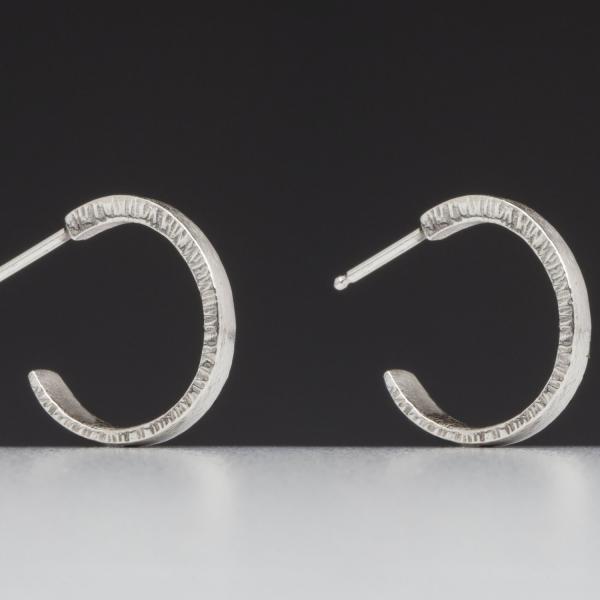 Forged: Textured Hoop Earrings picture