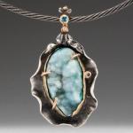 Natural Wonder: Chrysocolla and Malachite Druzy Necklace