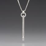 Defined Path: Vertical Bar/Sphere Necklace