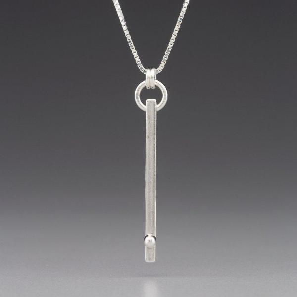 Defined Path: Vertical Bar/Sphere Necklace