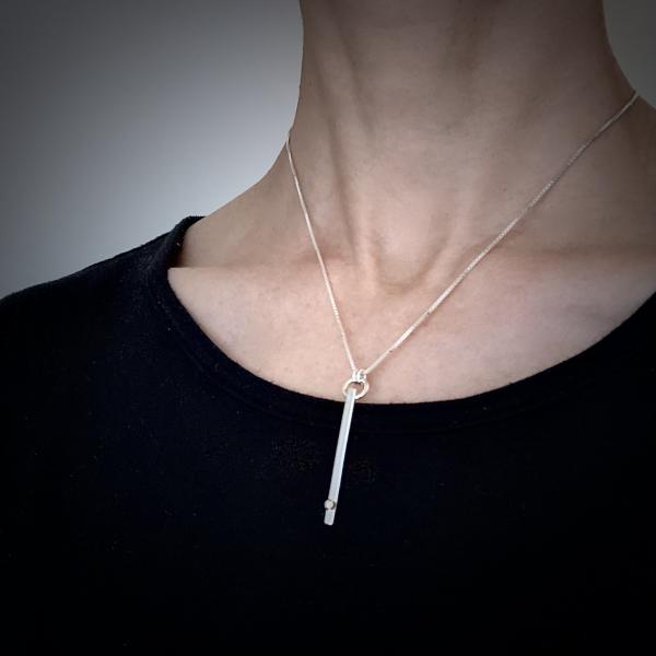 Defined Path: Vertical Bar/Sphere Necklace picture
