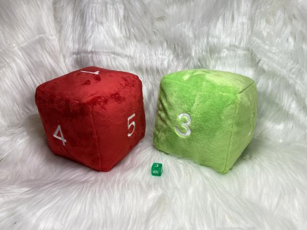 Embroidered D6 Dice Plush
